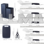 Набір кухонних приладдя з 19 предметів з підставкою Kitchenware Set чорний